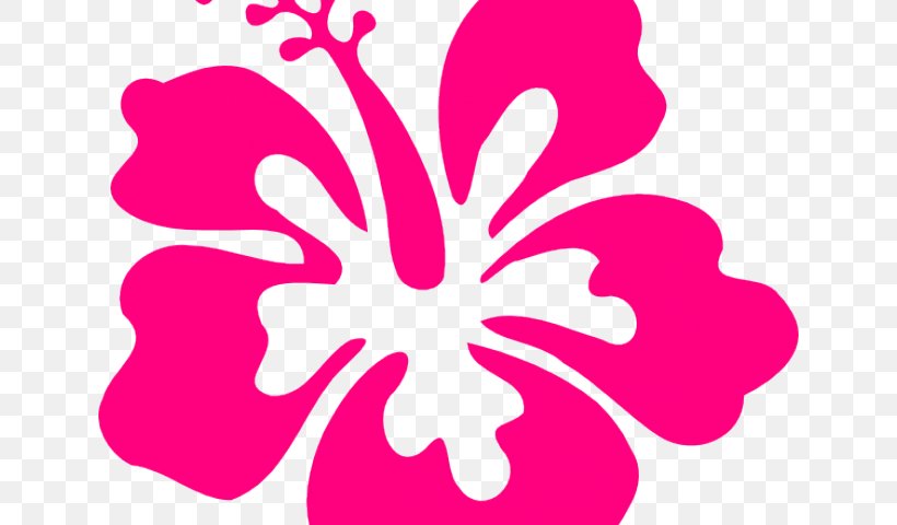 Clip Art Hawaiian Hibiscus Sticker Black Image, PNG, 640x480px, Hawaiian Hibiscus, Black, Drawing, Flora, Floral Design Download Free