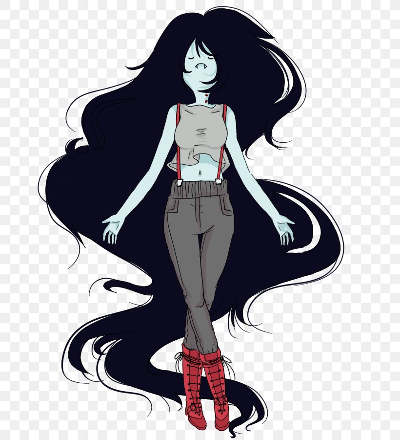 Marceline The Vampire Queen Ice King, PNG, 700x900px, Watercolor, Cartoon, Flower, Frame, Heart Download Free