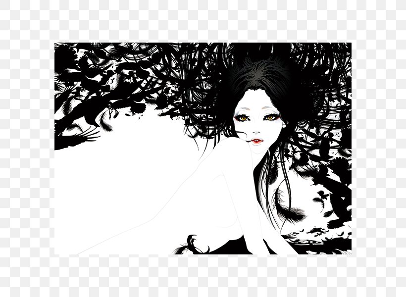 Poster Graphic Design Desktop Wallpaper, PNG, 600x600px, Poster, Album Cover, Art, Beauty, Black And White Download Free