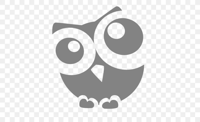Sticker Silhouette Logo Owl Clip Art, PNG, 500x500px, Sticker, Beak, Bird, Bird Of Prey, Black And White Download Free