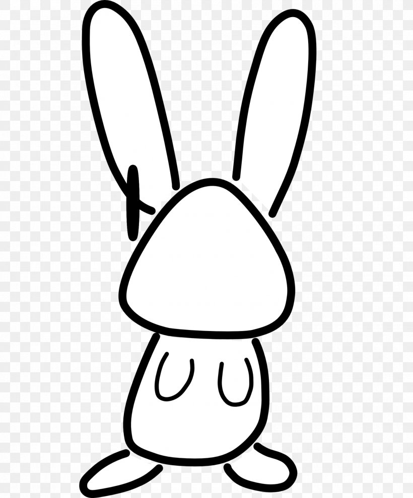 European Rabbit Easter Bunny White Rabbit Hare Domestic Rabbit, PNG, 1880x2270px, European Rabbit, Area, Black, Black And White, Coloring Book Download Free