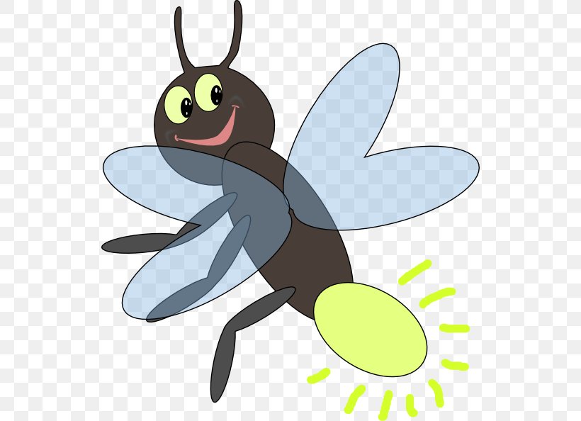 Firefly Light Insect Clip Art, PNG, 534x594px, Firefly, Bee, Butterfly, Cartoon, Color Download Free