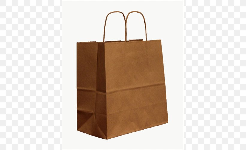 Kraft Paper Shopping Bags & Trolleys Paper Bag, PNG, 500x500px, Paper, Bag, Box, Brand, Brown Download Free