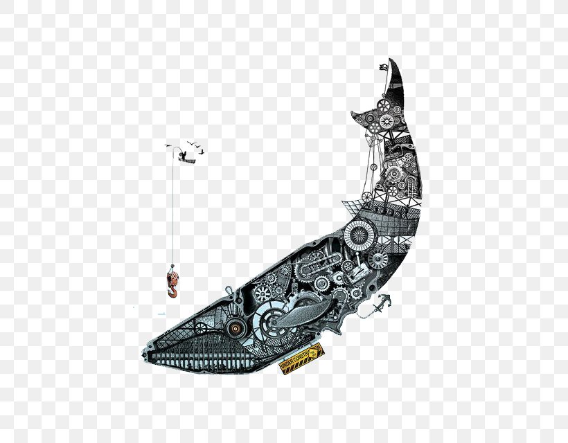 La Mxe9canique Du Cu0153ur Balaenidae Mechanics Whale Illustration, PNG, 494x640px, Balaenidae, Animal, Art, Black And White, Collage Download Free