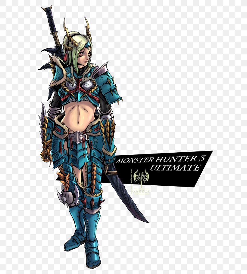 Monster Hunter Tri Monster Hunter 4 Ultimate Monster Hunter Generations, PNG, 616x912px, Monster Hunter Tri, Action Figure, Armour, Cold Weapon, Costume Download Free
