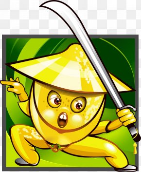 Fruit Cartoon Martial Arts Modeling Refrigerator - Cartoon Fruit Comics Clip Art PNG