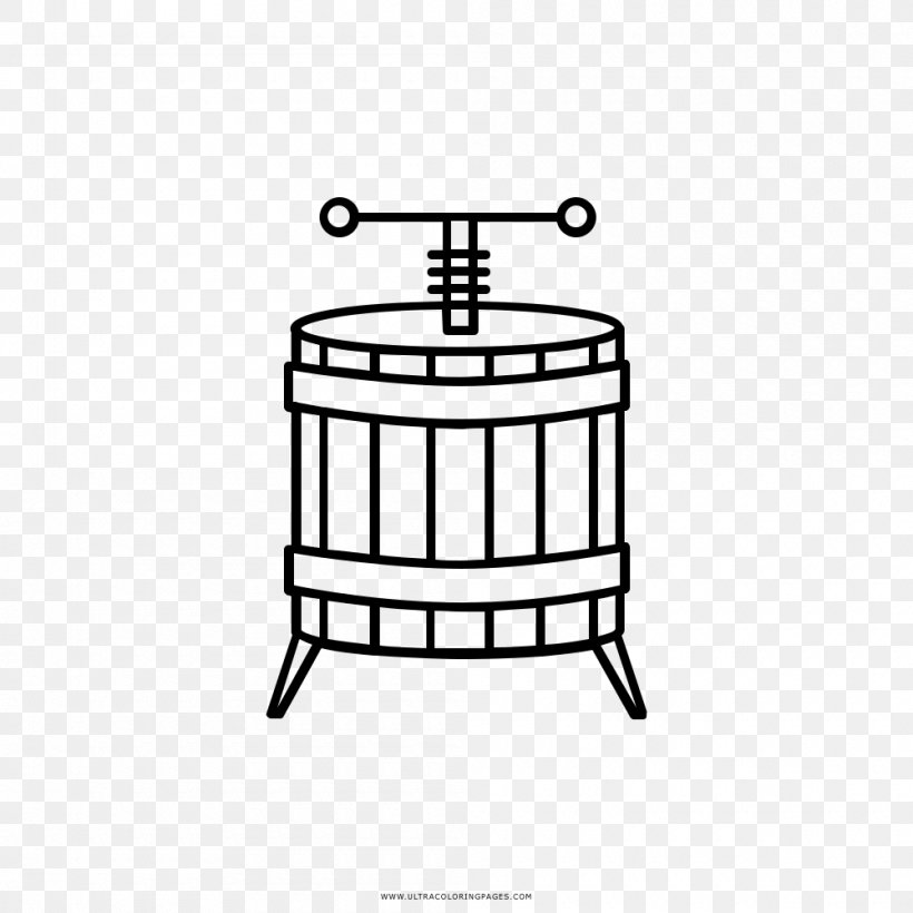 Coloring Book Line Art Drawing Barrel Bucket, PNG, 1000x1000px, Coloring Book, Ausmalbild, Barrel, Black And White, Bucket Download Free