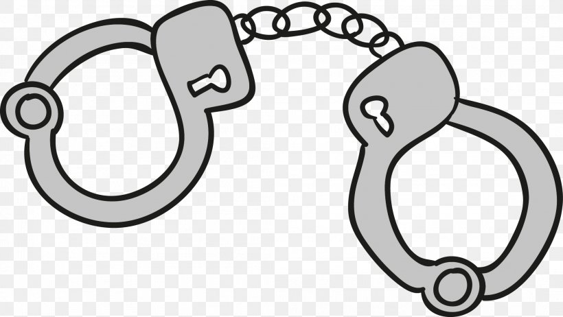 Handcuffs Clip Art, PNG, 2119x1194px, Handcuffs, Area, Black And White, Brand, Cartoon Download Free
