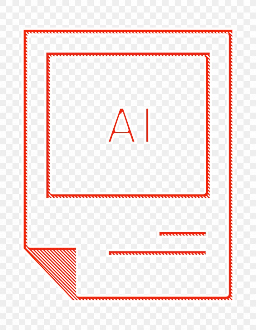 Ai Icon Extention Icon File Icon, PNG, 932x1200px, Ai Icon, Extention Icon, File Icon, Rectangle, Red Download Free