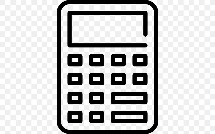 Calculator Clip Art Png 512x512px Calculator Area Black And