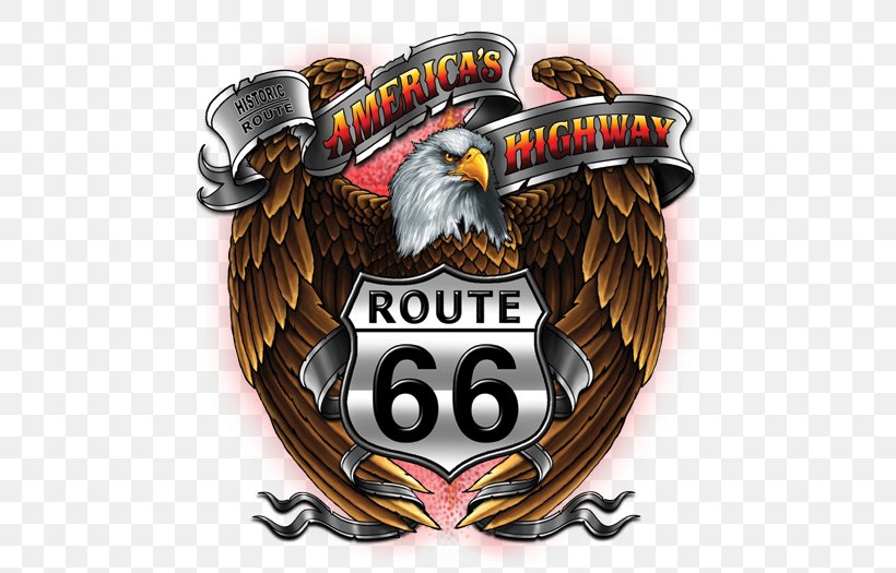 U.S. Route 66 T-shirt Highway Road Motorcycle, PNG, 525x525px, Us Route 66, Badge, Brand, Clothing, Etsy Download Free