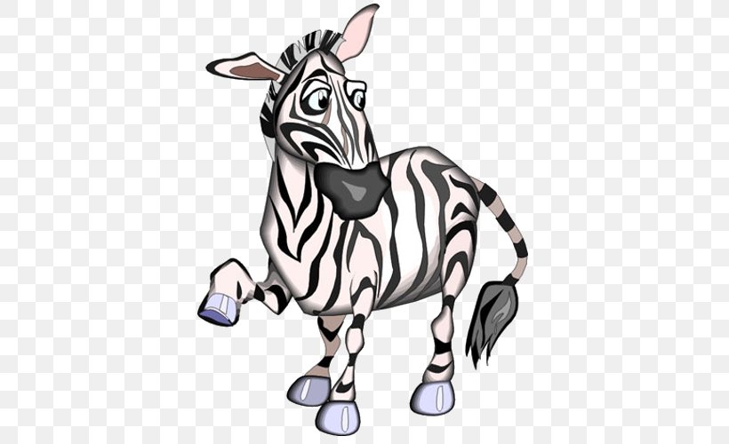 Animation Zebra Drawing Clip Art, PNG, 500x500px, Animation, Animal Figure, Cartoon, Cuteness, Donkey Download Free