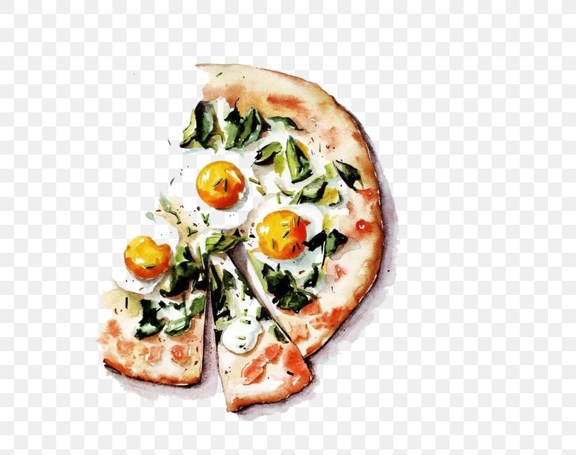 Pizza Watercolor Painting Food Illustration, PNG, 600x648px, Pizza, Art, Cuisine, Dish, Drawing Download Free