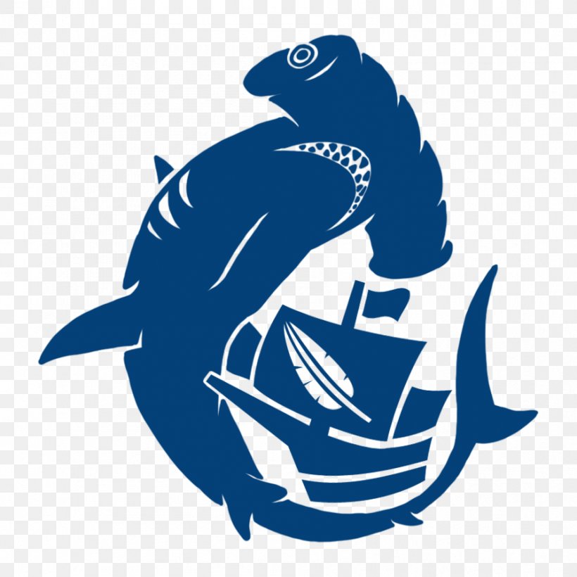 Shark Cobalt Blue Marine Mammal Clip Art, PNG, 894x894px, Shark, Artwork, Black And White, Blue, Brand Download Free