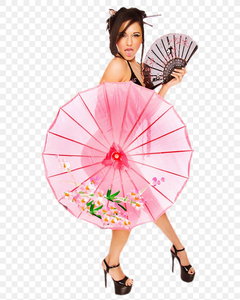 Umbrella Geisha Pink M RTV Pink, PNG, 564x1024px, Umbrella, Costume, Fashion Accessory, Fashion Model, Geisha Download Free