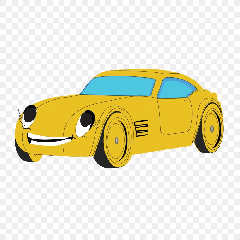 Cartoon Compact Car Clip Art, PNG, 1600x1600px, Car, Antique Car, Automotive Design, Cartoon, Classic Car Download Free
