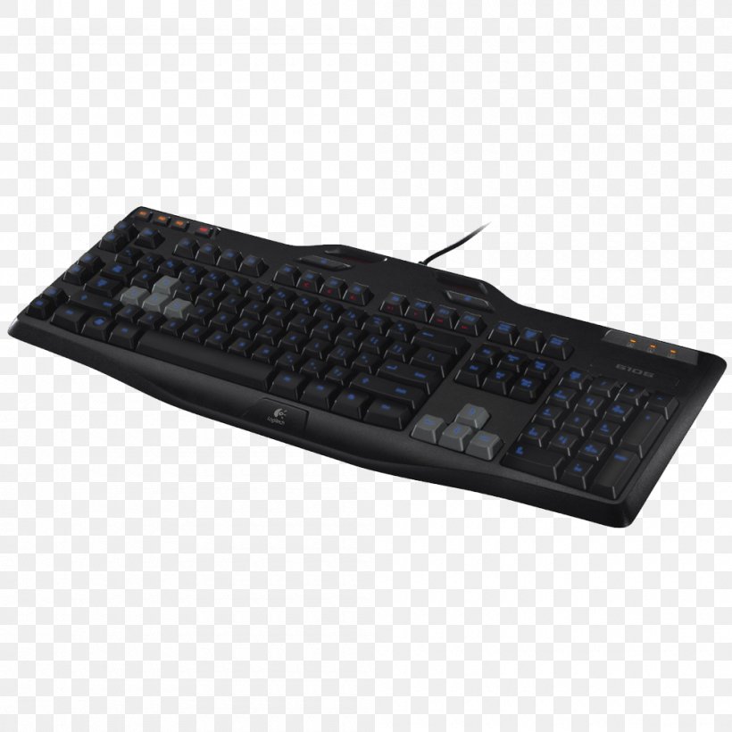 Computer Keyboard Computer Mouse Gaming Keypad Logitech Video Games, PNG, 1000x1000px, Computer Keyboard, Azerty, Computer, Computer Component, Computer Mouse Download Free