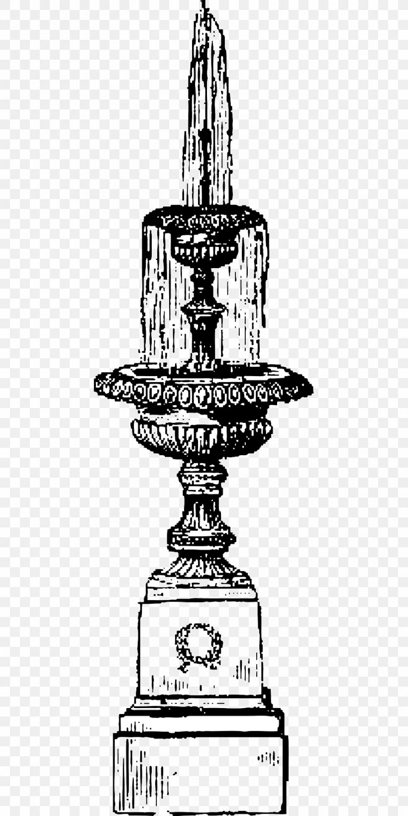 Drinking Fountain Clip Art, PNG, 960x1920px, Fountain, Art, Black And White, Brunnen, Drawing Download Free