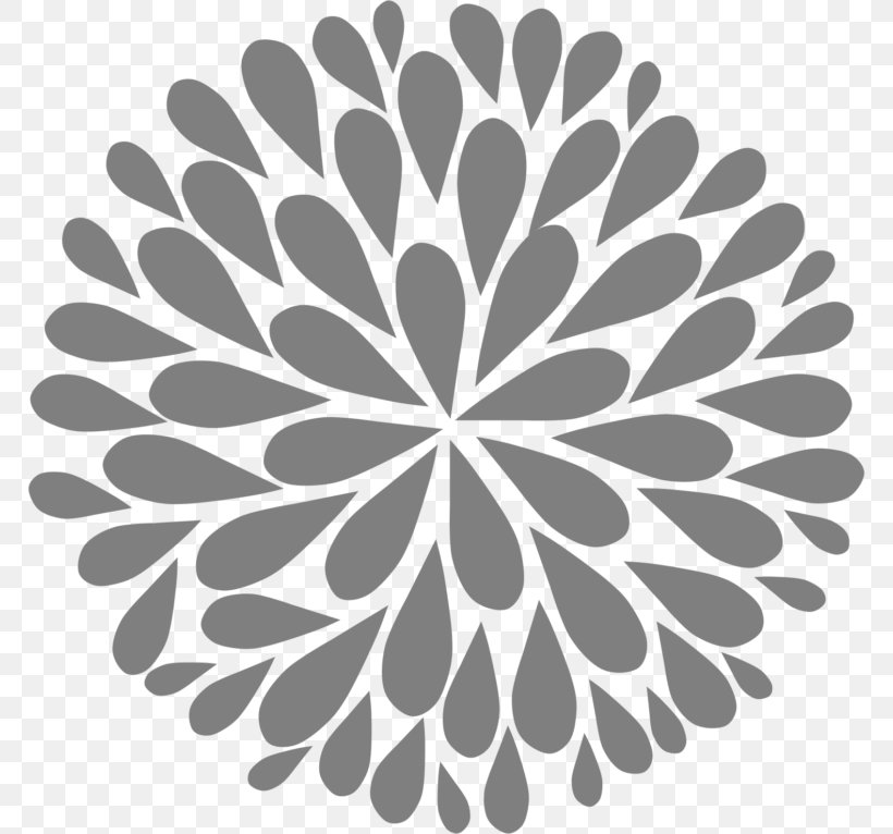 Floral Design Black And White Clip Art, PNG, 768x766px, Floral Design, Art, Black And White, Drawing, Flora Download Free