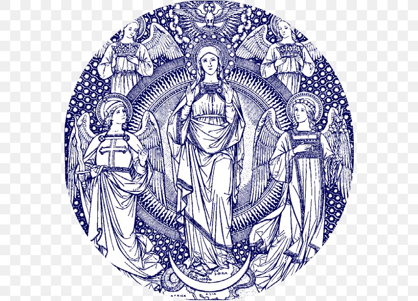 Immaculate Conception Assumption Of Mary Veneration Of Mary In The Catholic Church Catholicism Holy Day Of Obligation, PNG, 569x590px, Immaculate Conception, Art, Assumption Of Mary, Catholicism, Christian Art Download Free