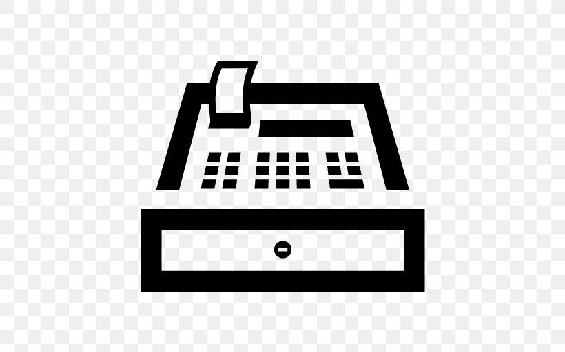 Point Of Sale Sales Cash Register Payment Terminal POS Solutions, PNG, 512x512px, Point Of Sale, Area, Black, Black And White, Brand Download Free