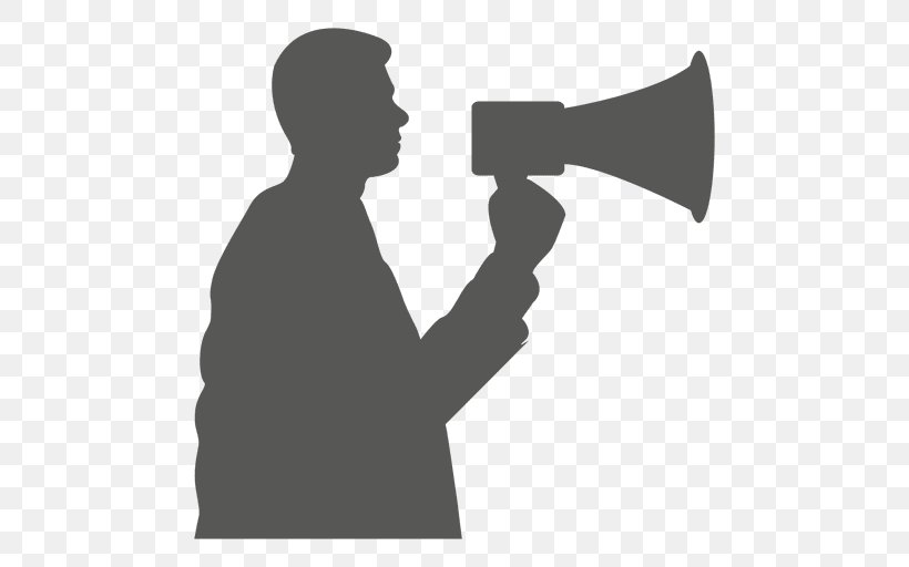 Megaphone Computer Network, PNG, 512x512px, Megaphone, Autocad Dxf, Black And White, Brass Instrument, Communication Download Free