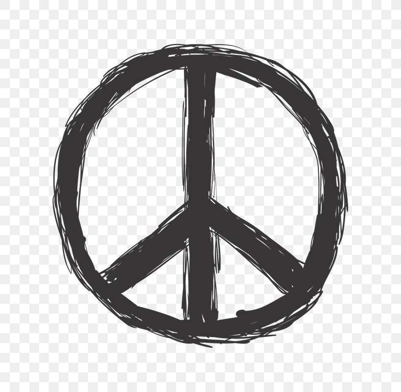 Peace Symbols Clip Art Illustration, PNG, 800x800px, Peace Symbols, Black And White, Drawing, Hippie, Peace Download Free