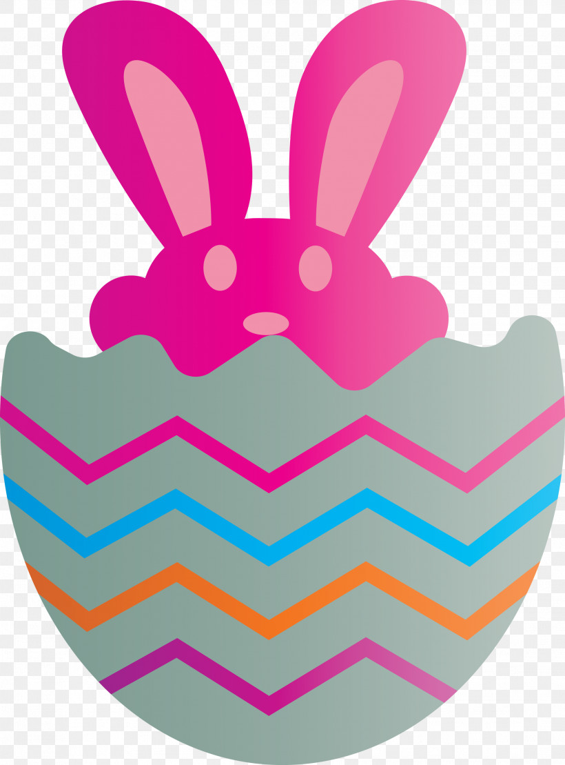 Bunny In Egg Happy Easter Day, PNG, 2218x3000px, Bunny In Egg, Easter Bunny, Happy Easter Day, Magenta, Pink Download Free