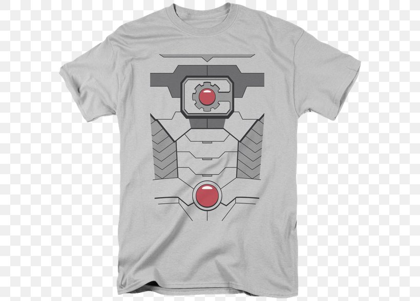 Cyborg T-shirt Batman Top, PNG, 600x588px, Cyborg, Batman, Brand, Clothing, Clothing Sizes Download Free