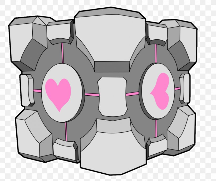 Portal 2 Drawing Cube, PNG, 900x757px, Watercolor, Cartoon, Flower, Frame, Heart Download Free