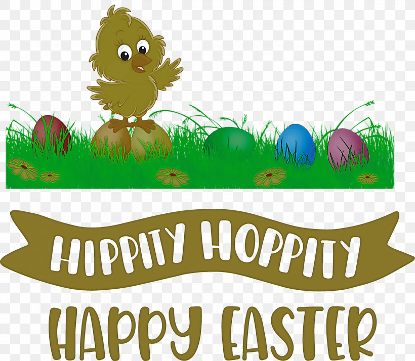 Happy Easter Day, PNG, 2999x2612px, Happy Easter Day, Birds, Cartoon, Grasses, Green Download Free