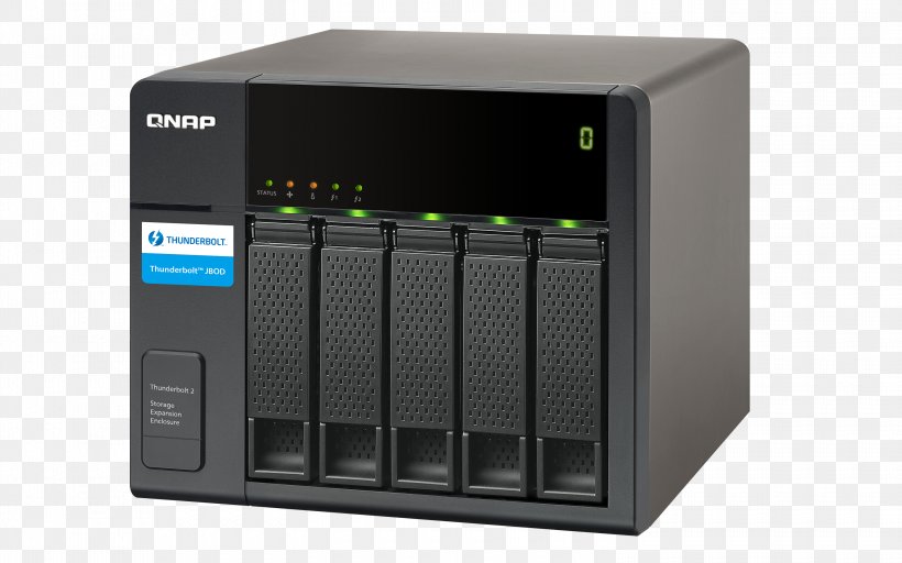 Network Storage Systems Thunderbolt Data Storage Hard Drives QNAP Systems, Inc., PNG, 3000x1875px, Network Storage Systems, Data Storage, Data Storage Device, Directattached Storage, Disk Array Download Free