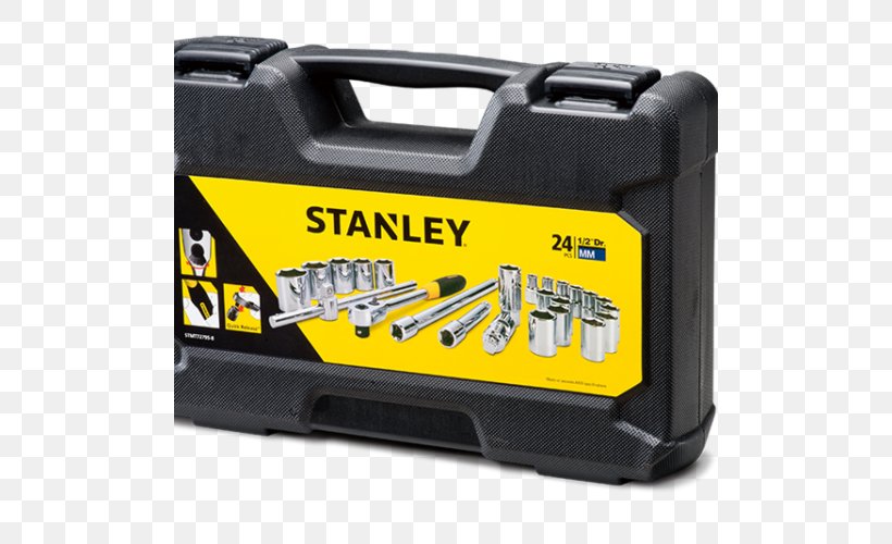 Stanley Hand Tools Stanley STMT72795-8 Drive Metric 1/2 Inch Socket Set Socket Wrench, PNG, 500x500px, Hand Tool, Automotive Exterior, Hardware, Ratchet, Screwdriver Download Free