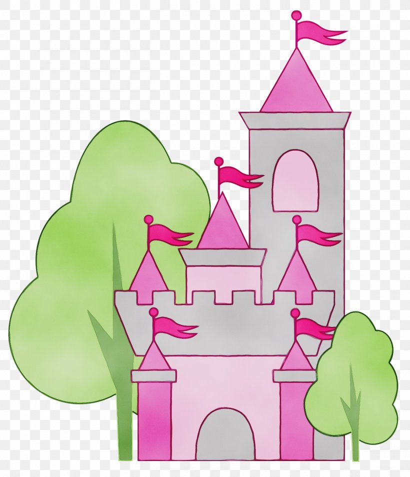 Cartoon Castle, PNG, 1355x1578px, Watercolor, Architecture, Cartoon, Castle, House Download Free