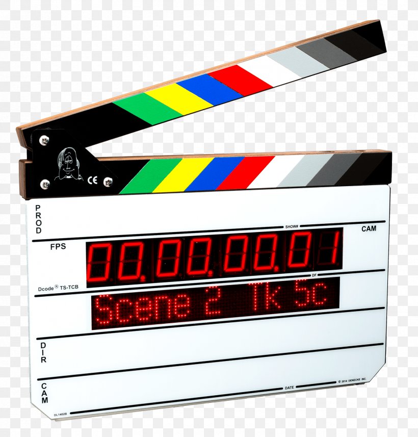 Clapperboard SMPTE Timecode Sound Denecke, Inc., PNG, 1750x1829px, Clapperboard, Audio, Backlight, Brand, Computer Monitors Download Free