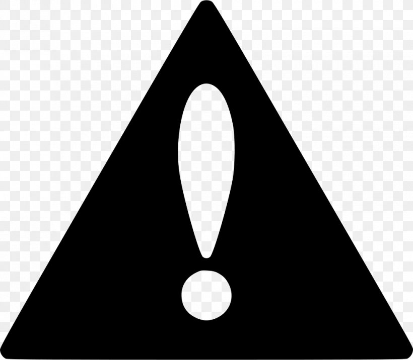 Exclamation Mark Image Triangle GIF Question Mark, PNG, 980x856px, Exclamation Mark, Blackandwhite, Cone, Equilateral Triangle, Full Stop Download Free