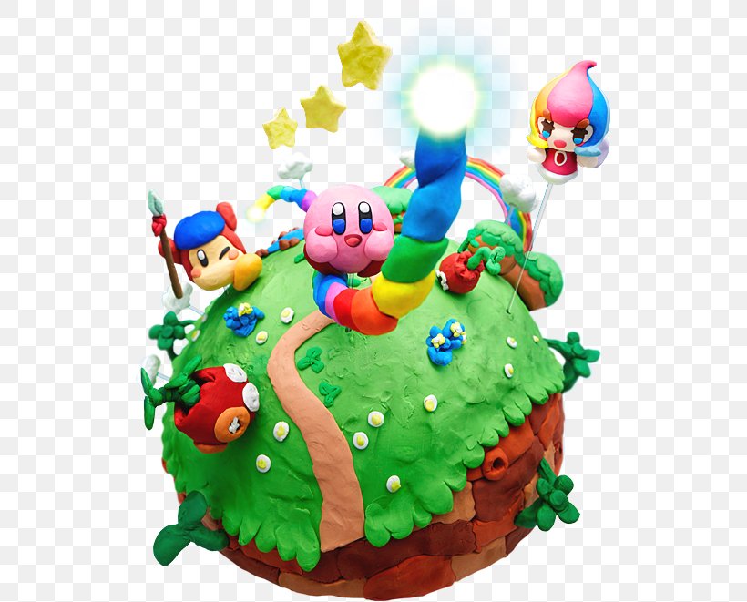 Kirby And The Rainbow Curse Kirby: Canvas Curse Wii U Kirby's Adventure, PNG, 521x661px, Kirby And The Rainbow Curse, Birthday Cake, Cake, Cake Decorating, Christmas Download Free