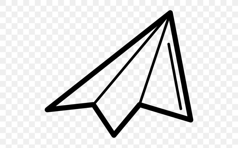 Airplane Paper Plane, PNG, 512x512px, Airplane, Area, Black, Black And White, Monochrome Photography Download Free