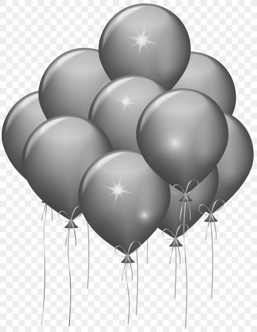 Gas Balloon Birthday Clip Art, PNG, 6190x8000px, Balloon, Birthday, Black And White, Gas Balloon, Gold Download Free