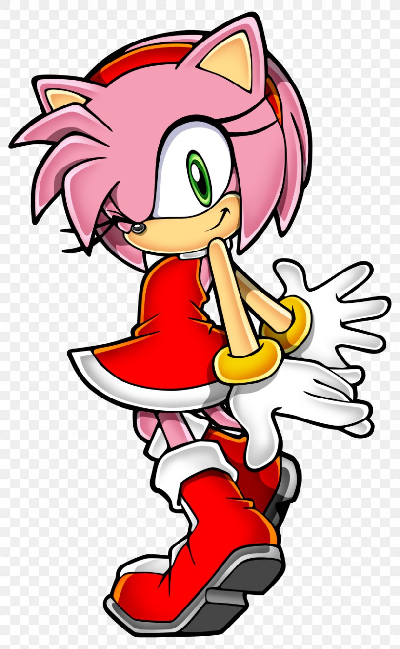 Amy Rose Sonic Advance 3 Sonic Battle Sonic The Hedgehog, PNG, 850x1378px, Watercolor, Cartoon, Flower, Frame, Heart Download Free