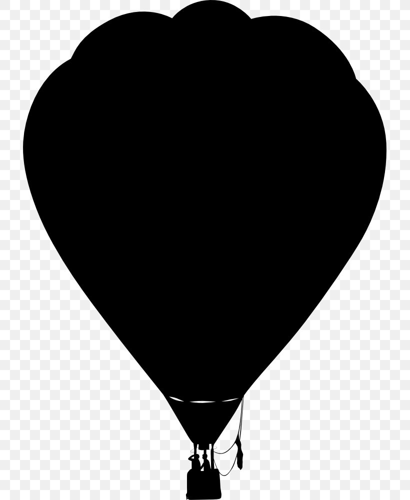 Hot Air Balloon Silhouette Clip Art, PNG, 727x1000px, Hot Air Balloon, Balloon, Black, Black And White, Free Content Download Free