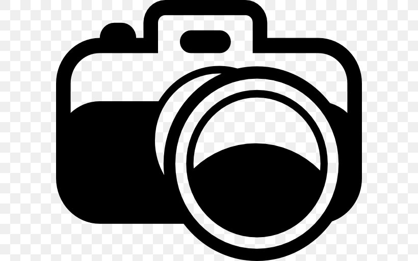 Camera Digital SLR Clip Art, PNG, 600x513px, Camera, Area, Black, Black And White, Brand Download Free