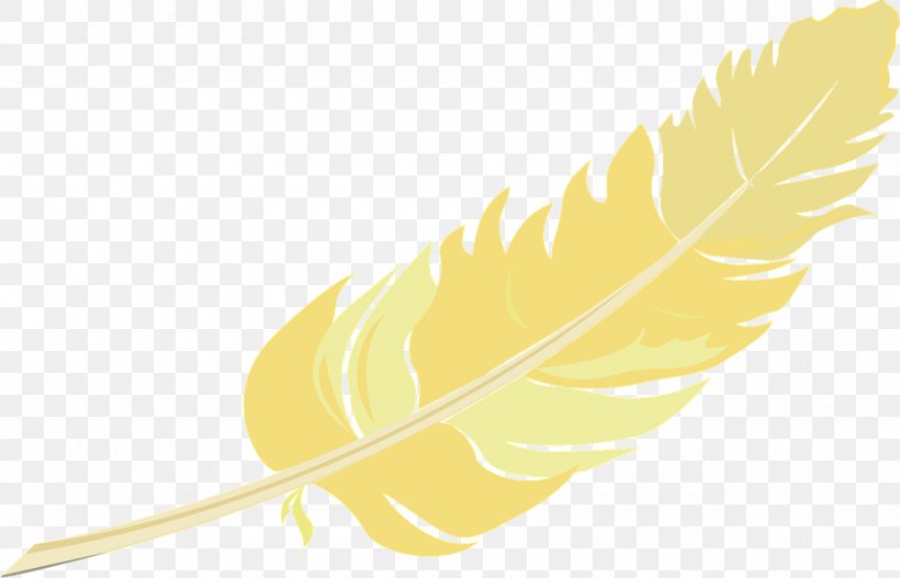 Yellow Feather, PNG, 1280x823px, Yellow, Commodity, Feather, Free Software, Gratis Download Free