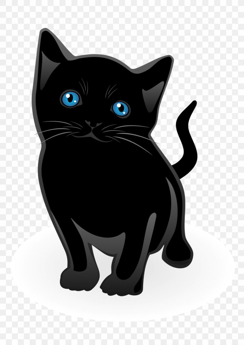 Cat Kitten Vector Graphics Clip Art Illustration, PNG, 958x1355px, Cat, Black, Black And White, Black Cat, Bombay Download Free