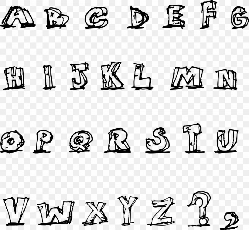 Alphabet Lettering Drawing Clip Art, PNG, 2220x2053px, Alphabet, Area, Black, Black And White, Drawing Download Free