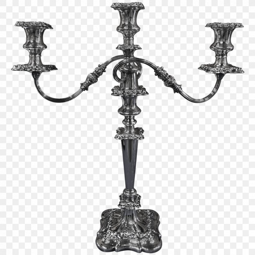Candlestick Candelabra Light Silver, PNG, 1200x1200px, Candlestick, Black And White, Brass, Candelabra, Candle Download Free