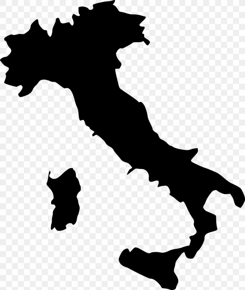Regions Of Italy Vector Map Clip Art, PNG, 1082x1280px, Regions Of Italy, Black, Black And White, Carnivoran, Dog Like Mammal Download Free