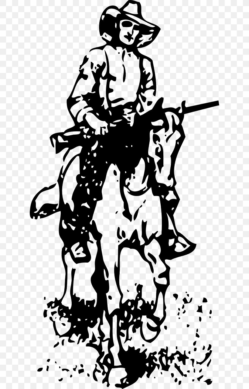 American Frontier Cowboy Western Clip Art, PNG, 640x1280px, American Frontier, Art, Artwork, Black, Black And White Download Free