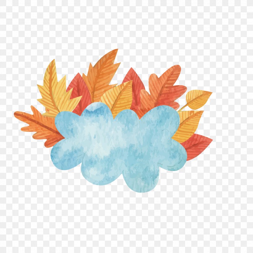 Autumn Leaf Watercolor Painting, PNG, 2107x2107px, Autumn, Autumn Leaf Color, Cdr, Cloud, Deciduous Download Free