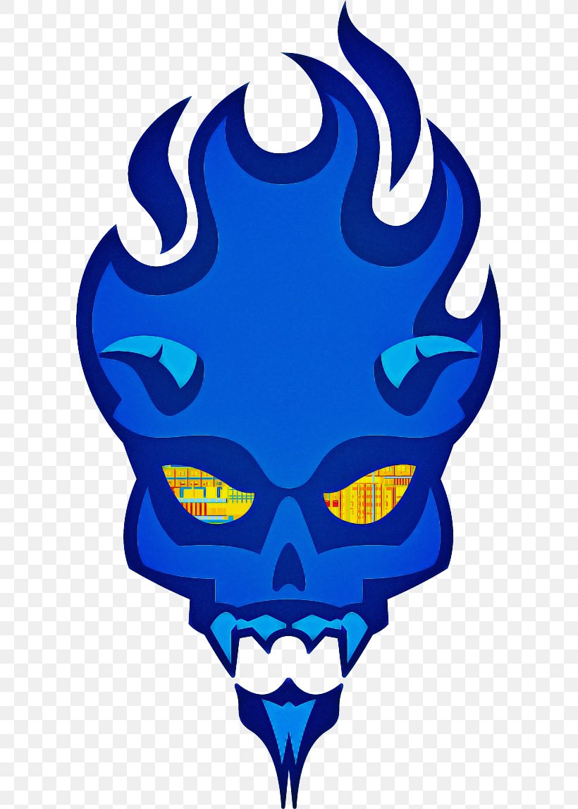 Clip Art Electric Blue Bone Skull, PNG, 603x1146px, Electric Blue, Bone, Skull Download Free